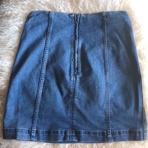 Free People Denim Skirt - Picture 2 of 4